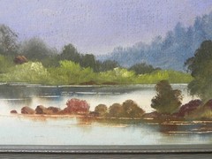 Willard Page 1885-1958 Colorado mountains landscape painting larger size 12 x 24