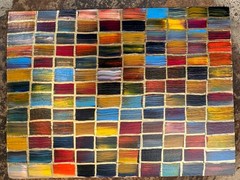 Painting Original Colorful Abstract Art Matted 11×14 Modern Acrylic Jimarieart