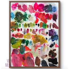 Velvet Muse Era Artist Palette 12×16 Original Art Paint Textured Wall Home Decor