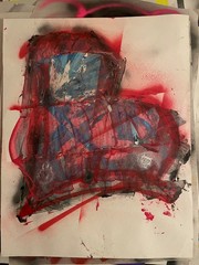 Original poster art “Car” graffiti 22×28 painting acrylic spray paint