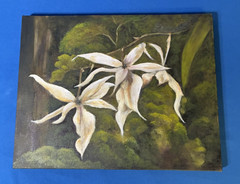 Wall Canvas Art Original Oil Acrylic Painting Orchids 11″ x 14″