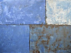 Mark Little Original Giant Canvas Painting 84”X62” (7 Foot) Abstract Modern XL