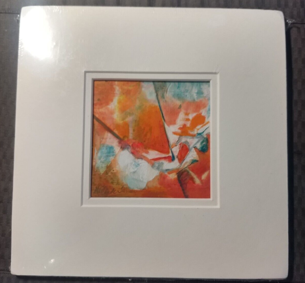 Original Minature Abstract Fine art Painting By Florida Artist Turner Untitled