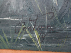 Mid Century New Orleans Artist Stan Fontaine Original Oil Painting of the Bayou