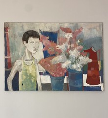 Solorzano 50’s Mid Century Modernism Cubism Portrait Figure Still Life Painting