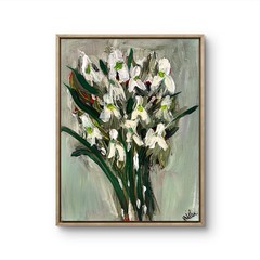 Original Art Signed 11×14 Expressionism Iris Painting Flowers