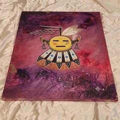 Original Southwest Acrylic Painting – Bear Spirit Signed LH ((READ DESCRIPTION))