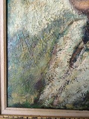 Antique Impressionist Oil Painting Portrait of a Young Woman Manner RENOIR MONET