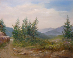 Guatemala, South America 8×10 original oil painting by artist Celene Farris