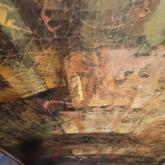 Very Large Original Vintage Mid Century Abstract Painting, E. Costello, 1960’s