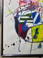 Tim Aanensen 2011 „Abstract Composition“ Mixed Media Painting – Signed/Framed