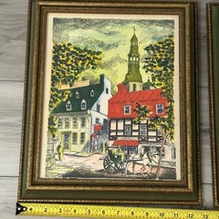 Claudius Girard Cityscape Framed Vintage Original Fine Art Quebec City 1970