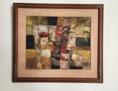 FINE ART: LUIS YAMAMOTO „Yamik“ Oil On Masonite / Signed / Amazing Abstract t