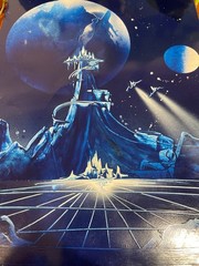 Original 2024 Moon Base Sci-Fi Painting Framed Masters Universe Style Father day