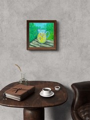 Original Acrylic Painting 8×10 Still Life Home Decor Impressionist Signed Art