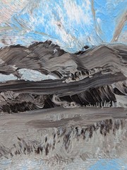 Gloria Galbraith Original Abstract Landscape Acrylic Painting Signed 20×16…