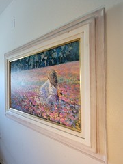 NO SHIPPING*Stunning 3×4 feet impressionistic oil on canvas painting SIGNATURE ?