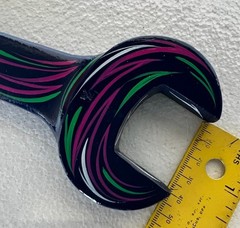 Pinstriped Rat Rod Tool Hand Painted Wrench Hotrod Garage Auto Shop Sign Art