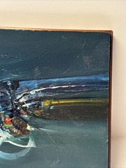 SERGIO MOYANO PAINTING 1960’s ABSTRACT EXPRESSIONISM MODERNISM LISTED FAMOUS Oil