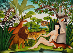 Original Painting „Eve“ by Genevieve Jost 12.6″x17.7″