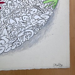 John Dempsey One of a Kind Original Abstract Pop Art Painting „Graffiti Escape“