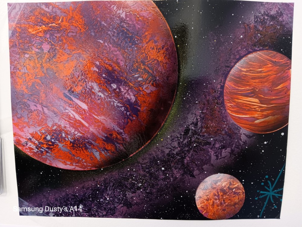 Paintings of Planets In Space