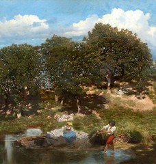 Large 19th Century Swiss Lake Lucerne Landscape Alexandre Calame (1810-1864)
