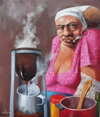 Oil on Cardboard Culinarias 50×60 Cm Reinaldo Hernandez Valera (Valera )