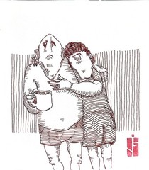 Faris Art: Coffee Couple: Sketchbook: 7×7: Paper Unique Neo-Expressionism