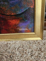 EARLY 1965 LEONARDO NIERMAN ORIGINAL ACRYLIC ON BOARD PAINTING ENCHANTED SHIP