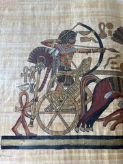 Papyrus Egyptian Handmade Vintage Hand Painted Art Paper 2 SETS PAPYRUS