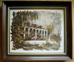 EDMUND BLOUIN, LISTED NEW ORLEANS LOUISIANA VINTAGE OIL PAINTING MODERNISM