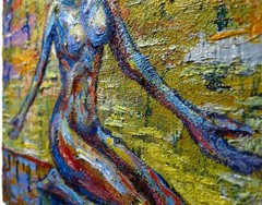 Original Oil Painting of Female Woman Robot Alien spiritual religious Modern ’26