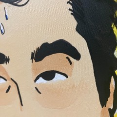 Original Movie Pop Art Painting Ray Liotta GOOD FELLAS 16×20 Canvas