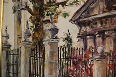 FRAMED ORIGINAL OIL EL TEMPLETE COLONIAL OLD HAVANA, CUBA ARTIST: HECTO VIDAL