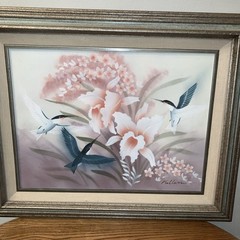 KELLEN Painting BIRDS ORIGINAL ACRYLIC ON CANVAS PAINTING Artist Signature
