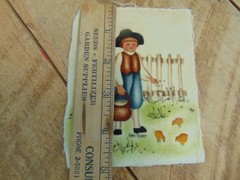 Jean Henry Theorem Painting – Colonial Children LOT OF 3 Unframed 5″x7″ & 5″x4″