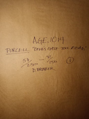 VINTAGE ROY PURCELL DEVILS GATE TOLL ROAD AUTOGRAPHED HAND NUMBERED 29 X 44