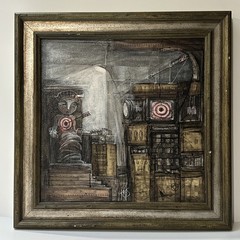 CONTEMPORARY MODERNIST PAINTING EXPRESSIONIST LOVER SICK PATRICIA KREMS LISTED