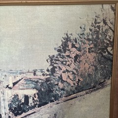 Rue Du Mont Paint On Canvas French Artist Maurice Utrillo (1883-1955) Signed