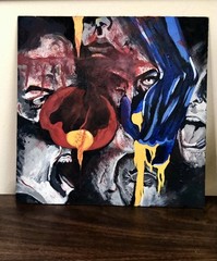„Broken Egg“ Direct from Artist – Original Acrylic Painting on MDF 10 X 10