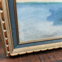 Vintage Oil Painting Still Life Floral Bouquet Pastel Fresh Flowers Framed Signd
