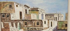IMPRESSIONIST PAINTING By LISTED SPANISH ARTIST Y. DERIC „VILLAGE“ #2* SPAIN *