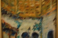 FRAMED ORIGINAL OIL INTERIOR COLONIAL PATIO OLD HAVANA CUBA ARTIST: HECTO VIDAL