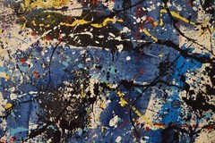 Pollock/Richter style￼ Profession￼al Painting 81” X 62”(6ft 9in)Abstract Modern