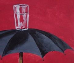 Fine unique painting – Surreal composition, signed Rene Magritte, w COA