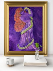 Lilith Unbound Expressionist Original Oil On Canvas 16×20 inches Signed
