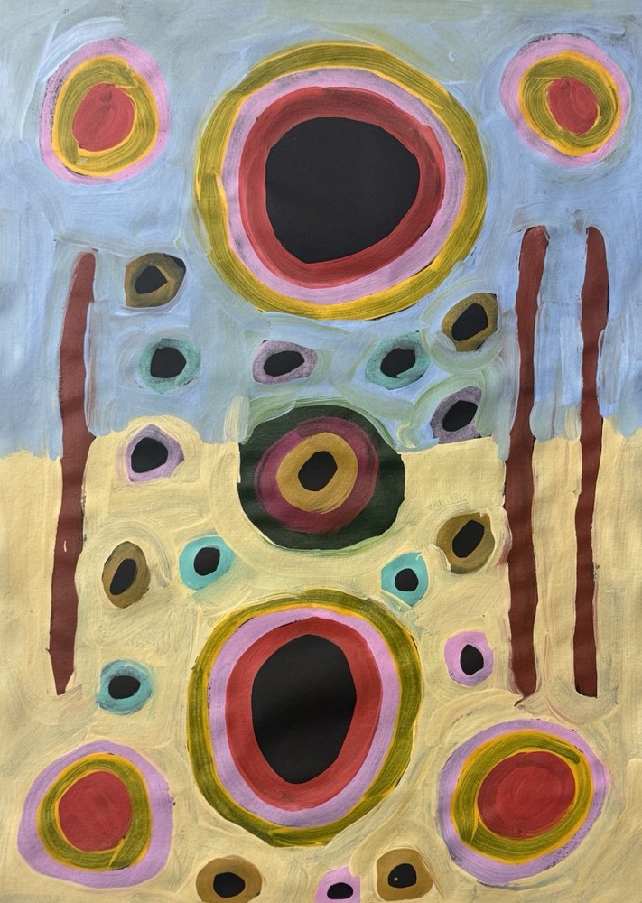 Sharon Porter Napangardi 💕💕Aboriginal Art COA Supplied 87cm X 61cm, SPJO-3