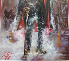 MR. HYDE / FREDRIC MARCH, Rick Melton Oil Painting, Dark Side Issue #253 Cover