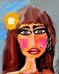 ships free COLORFUL 24 NEW 2024 PORTRAIT PAINTINGS original SWARTZMILLER DNA ART